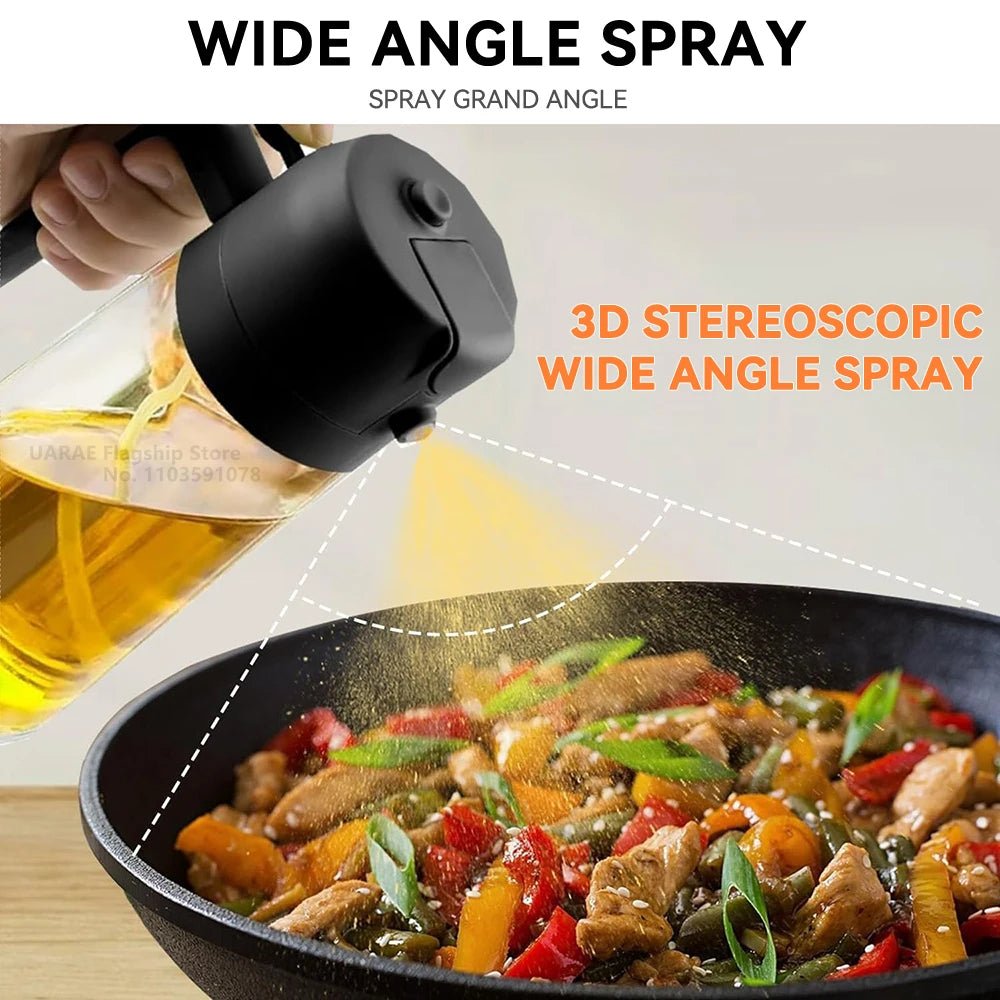 2 - in - 1 Oil Spray Bottle – Precision & Control for Healthier Cooking - The Lovely Spot