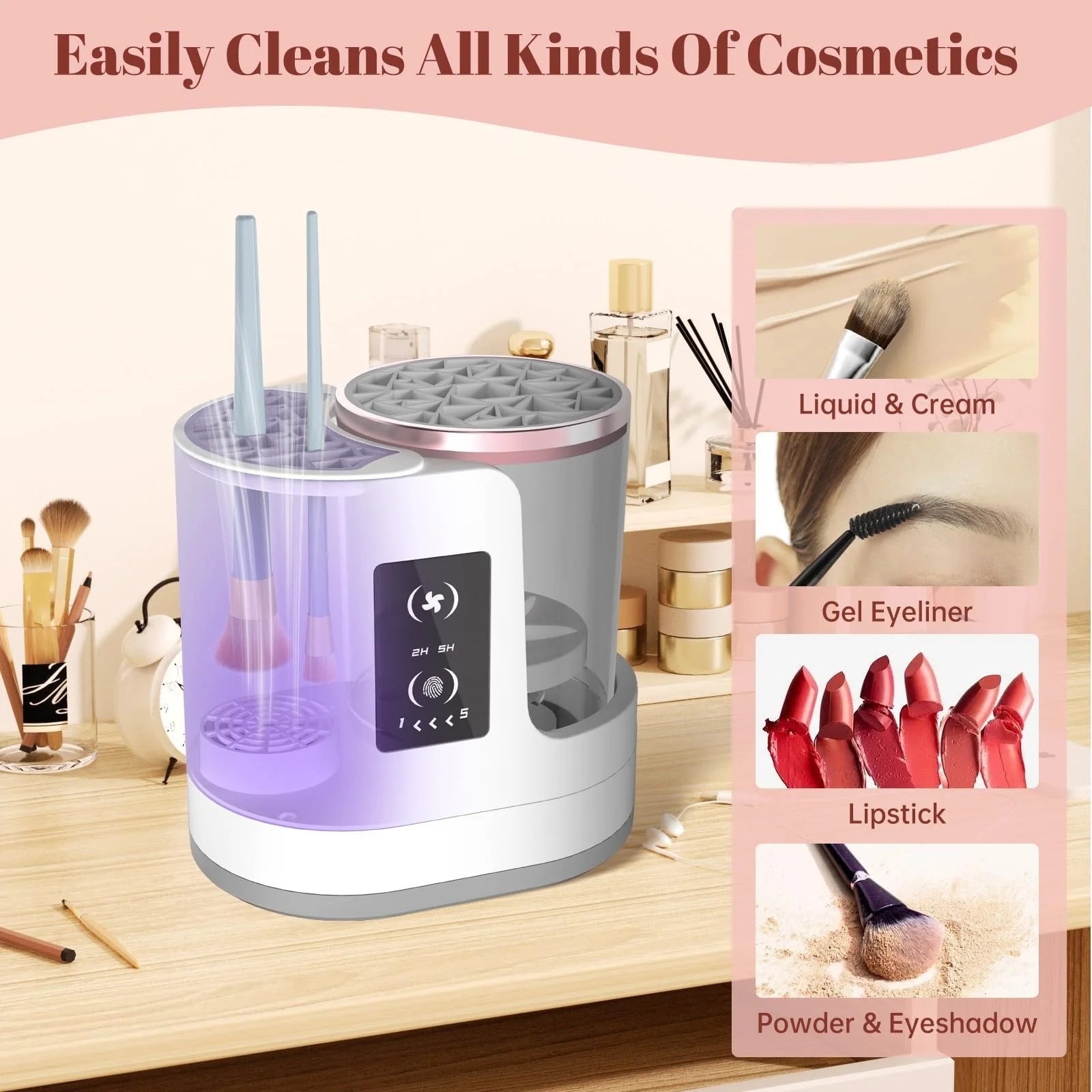 3 - in - 1 Electric Makeup Brush Cleaner & Dryer - The Lovely Spot