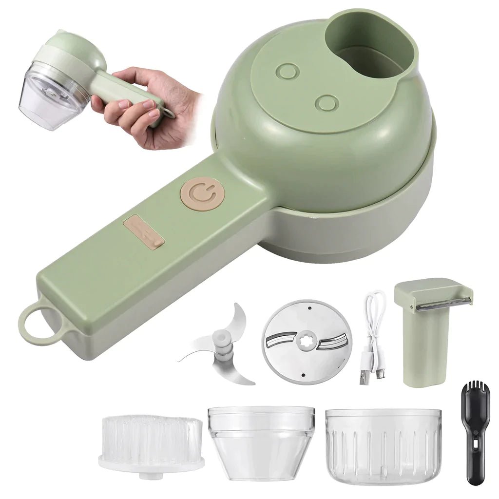 4 - in - 1 Electric Vegetable Cutter, Slicer & Food Processor - The Lovely Spot