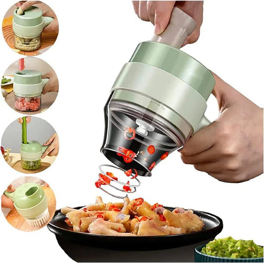 4 - in - 1 Electric Vegetable Cutter, Slicer & Food Processor - The Lovely Spot