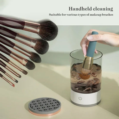 Automatic Electric Makeup Brush Cleaner | Sonic Vibration Cleaning - The Lovely Spot