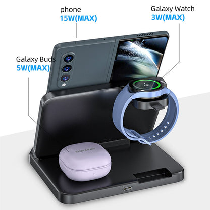 Bonola 3 - in - 1 Foldable Wireless Charging Station - The Lovely Spot