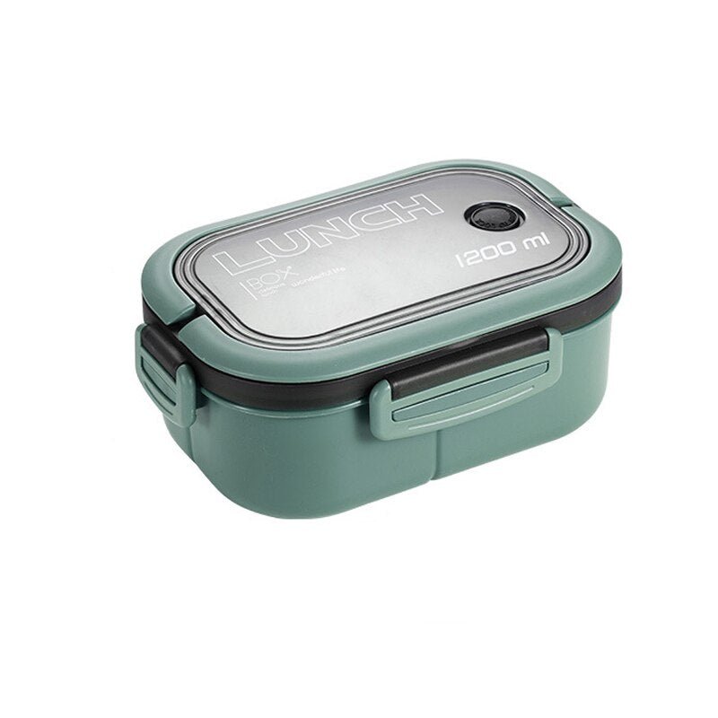 Double Layer Lunch Box – Portable, Stylish & Perfect for On - the - Go Meals! - The Lovely Spot