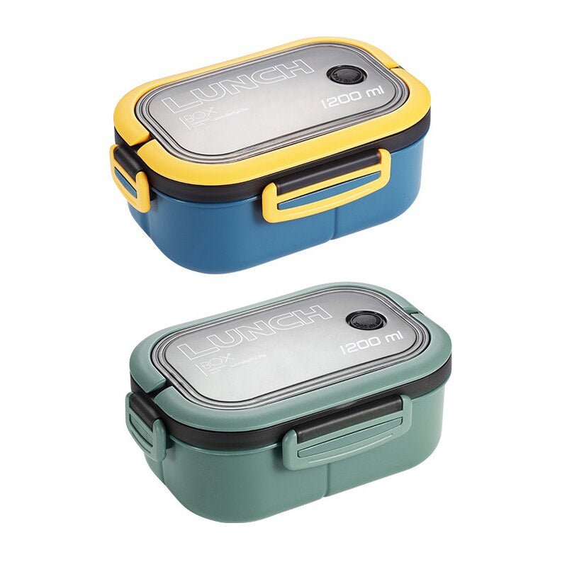 Double Layer Lunch Box – Portable, Stylish & Perfect for On - the - Go Meals! - The Lovely Spot