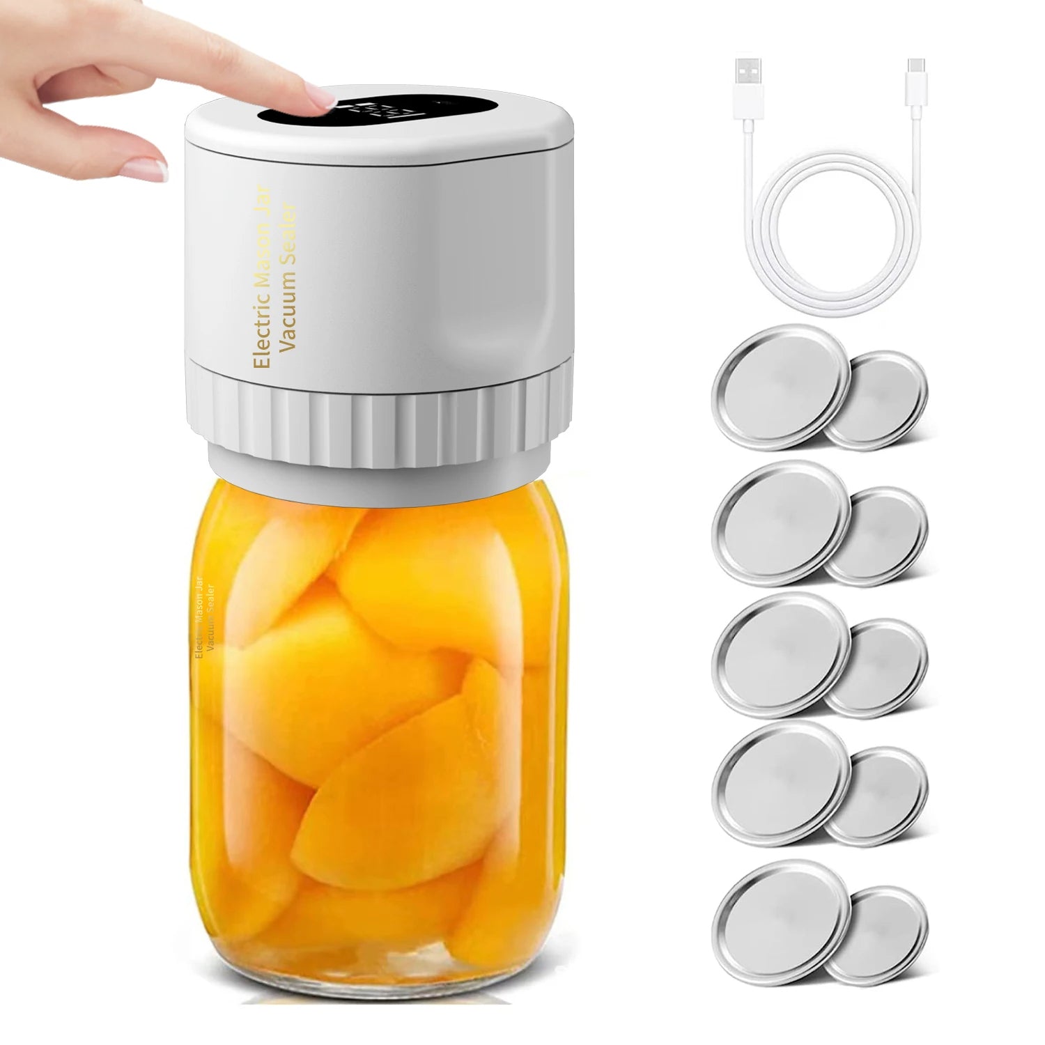 Electric Mason Jar Vacuum Sealer – Food Preservation Solution - The Lovely Spot