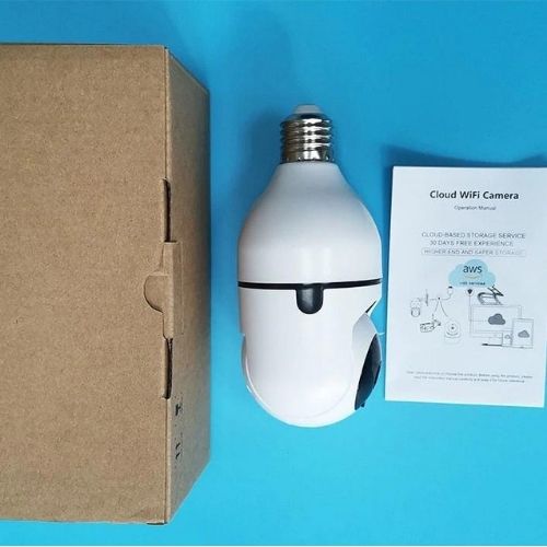 Light Bulb Camera | 4MP HD Wireless Security Camera with 360° Motion Tracking - The Lovely Spot