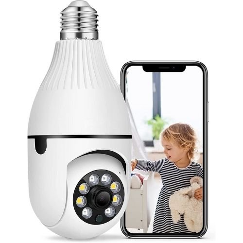 Light Bulb Camera | 4MP HD Wireless Security Camera with 360° Motion Tracking - The Lovely Spot