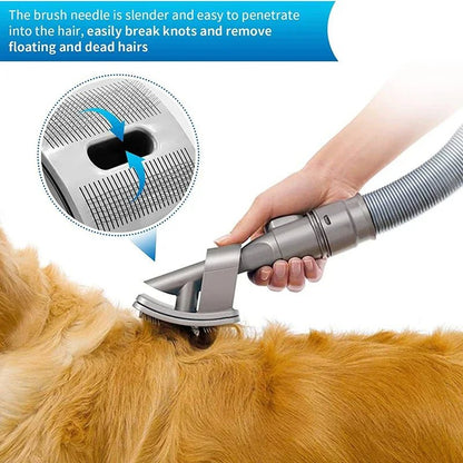 Pet Groom Vacuum Attachment for Dyson | Self - Cleaning Grooming Tool - The Lovely Spot