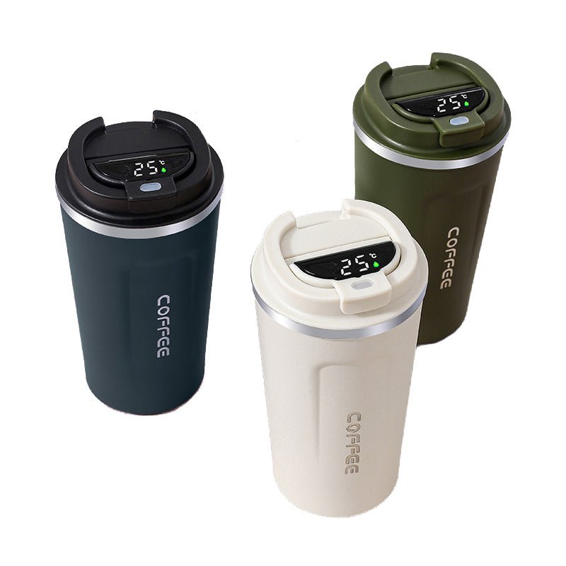 Thermos Coffee Cup with Temperature Display - The Lovely Spot