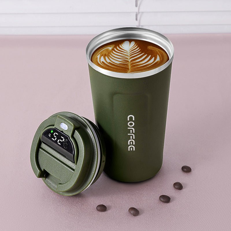 Thermos Coffee Cup with Temperature Display - The Lovely Spot