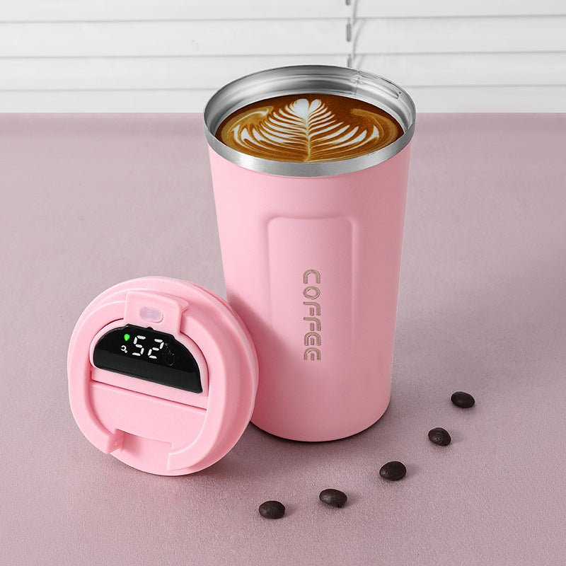 Thermos Coffee Cup with Temperature Display - The Lovely Spot