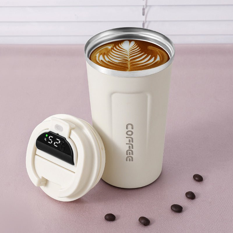 Thermos Coffee Cup with Temperature Display - The Lovely Spot