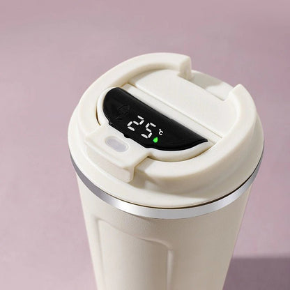 Thermos Coffee Cup with Temperature Display - The Lovely Spot