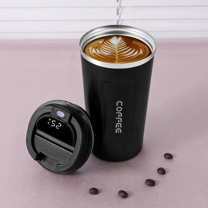 Thermos Coffee Cup with Temperature Display - The Lovely Spot