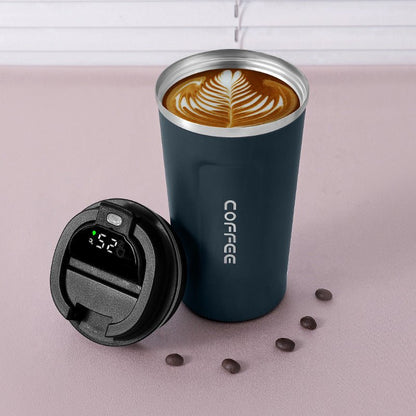 Thermos Coffee Cup with Temperature Display - The Lovely Spot